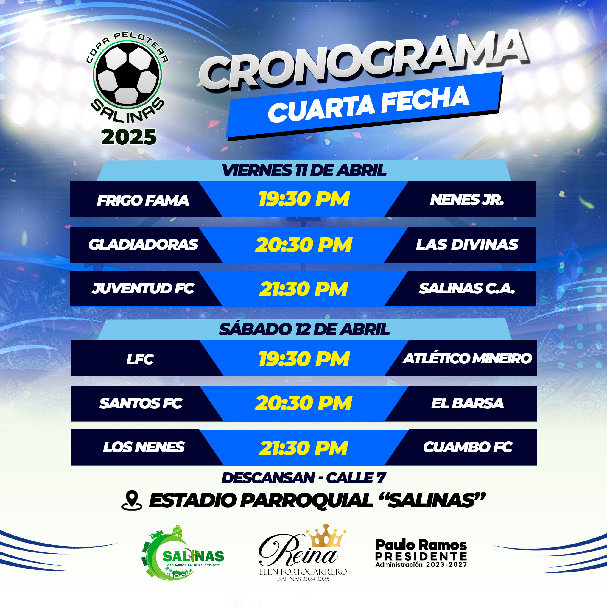 Cronograma cuarta fecha