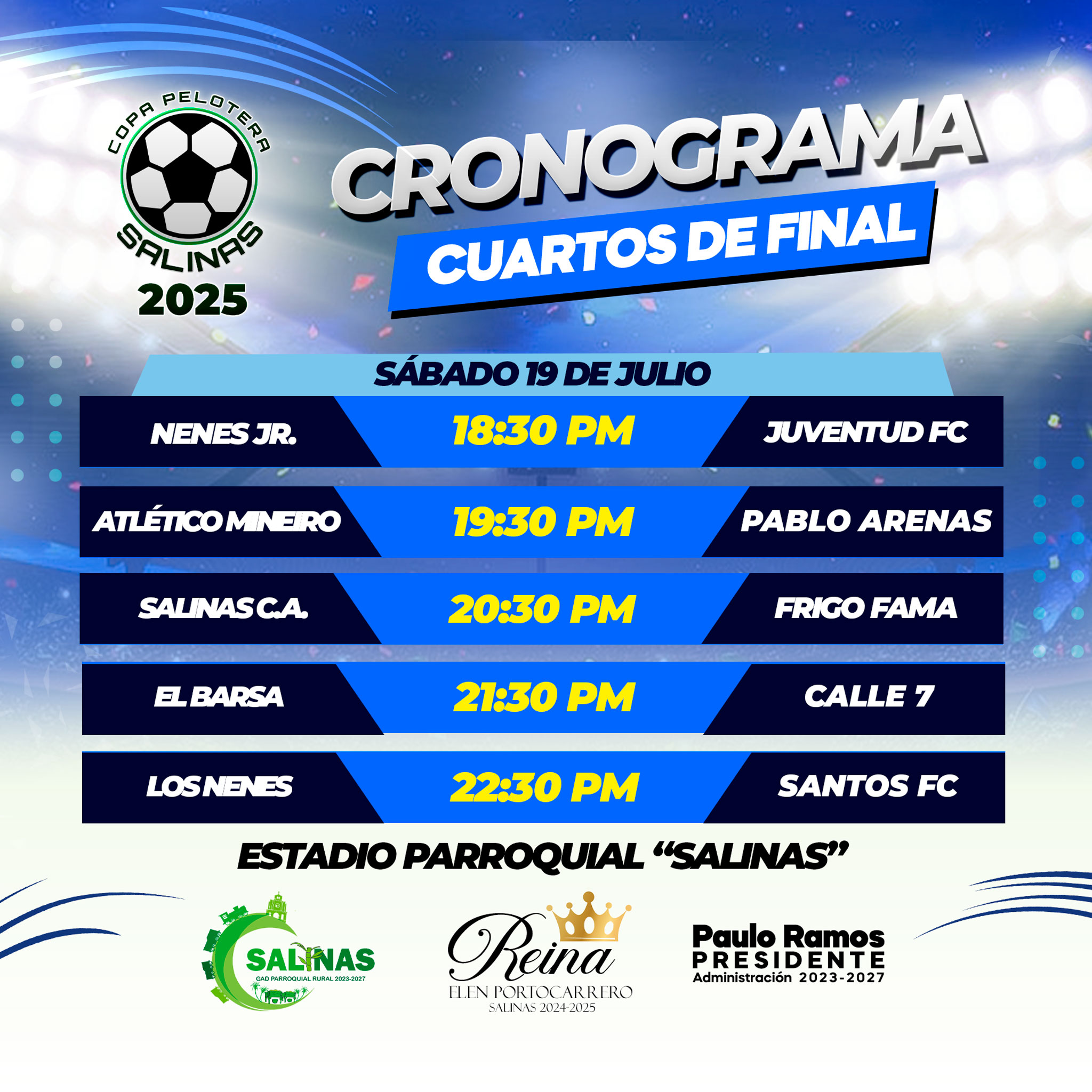 Cuartos de final - Copa Pelotera Salinas 2025