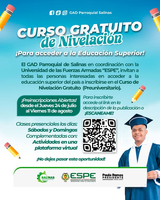 Curso Gratuito de Nivelación para ingresar a la Universidad