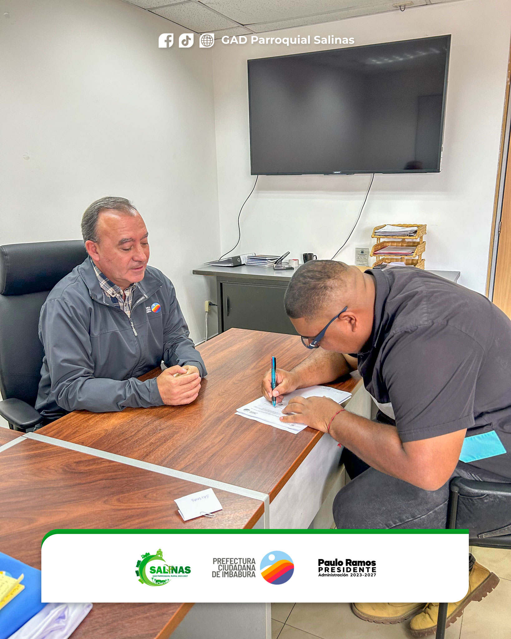 Firma de convenio de Mantenimiento Vial Rutinario con la Prefectura Ciudadana de Imbabura