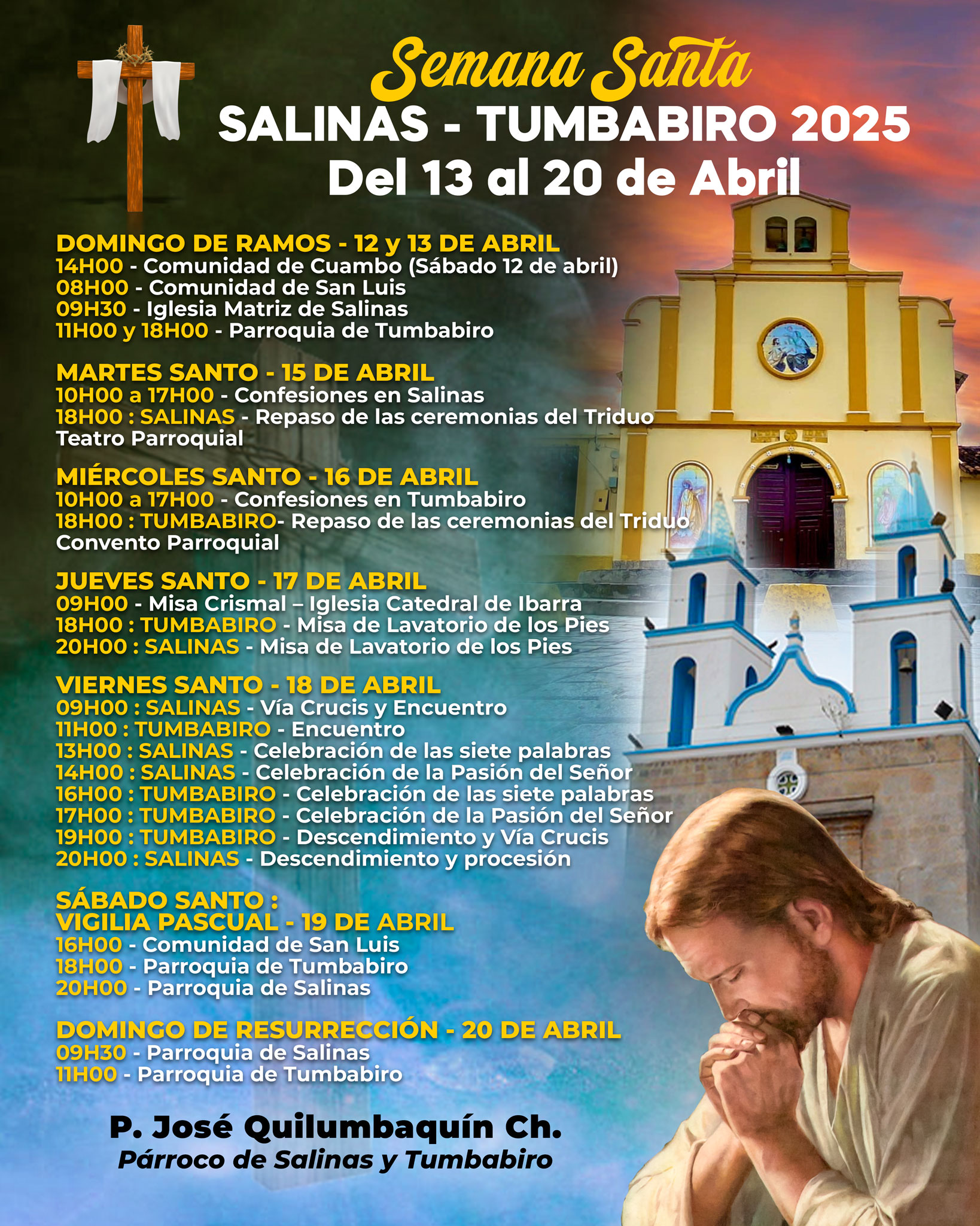 Cronograma semana santa